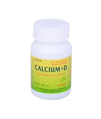 Calci D Thành Nam (C/100v/nén) – Bổ sung Canxi + Vitamin D₃, hỗ trợ xương chắc khỏe